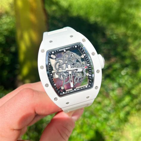 richard mille white skeleton|richard mille watches skeleton.